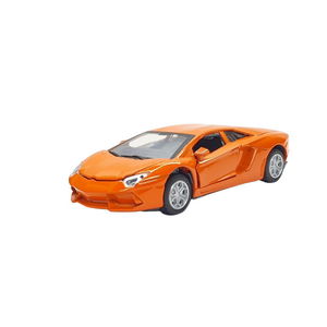 14 Cm Pull Drop Sports Car with Sound and Light Hood Opening