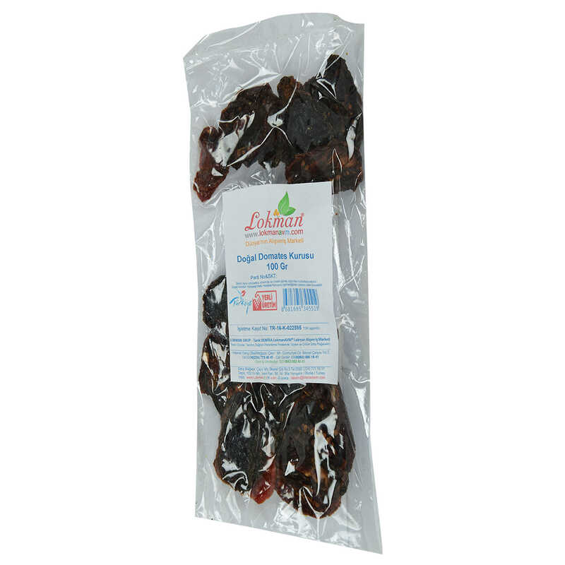 Dried Tomato Half Moon Cut 100 Gr Package