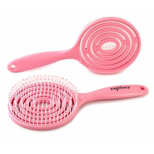 Special Hair Detangling Brush with Bun / Candy Pink / JT9212