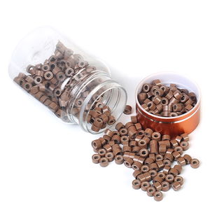 Siliconized Hair Welding Bead / Milky Coffee