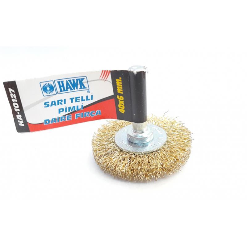 Hawk HA10127 Pinned Yellow Wire Circle Brush 40x6 mm