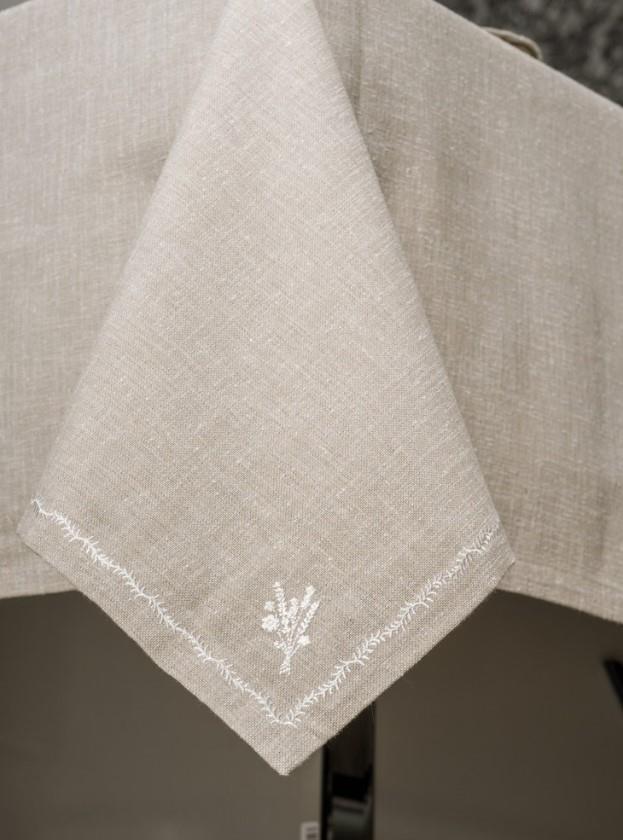 Toprak 8 Piece Linen Tablecloth