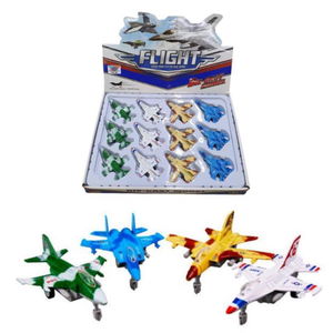 Pull Drop Metal Mini Battle Airplane 9 Cm