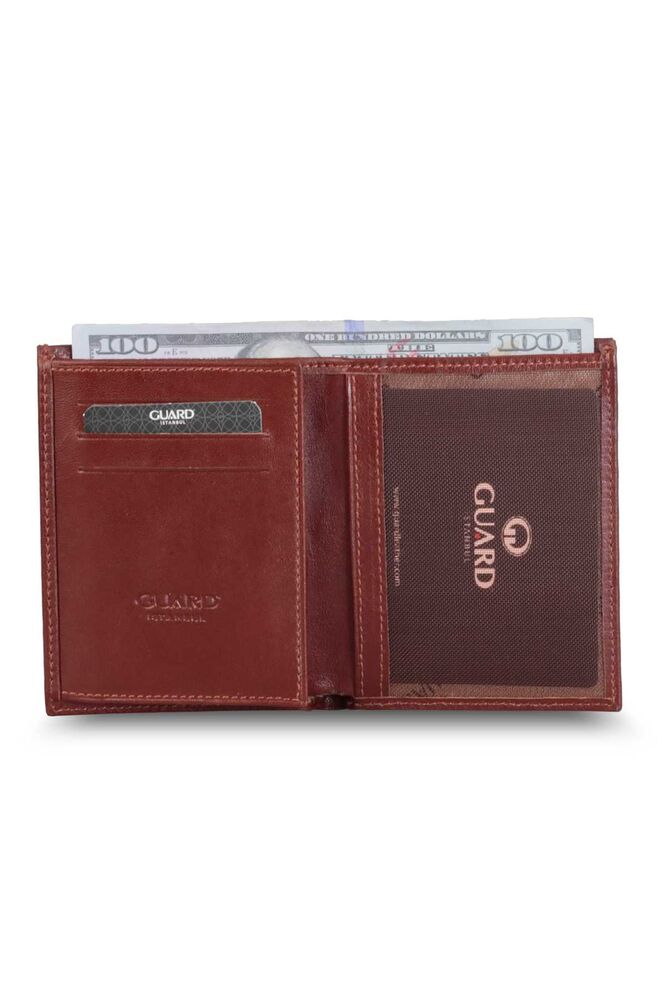 Fine Tan Vertical Leather Men's Wallet