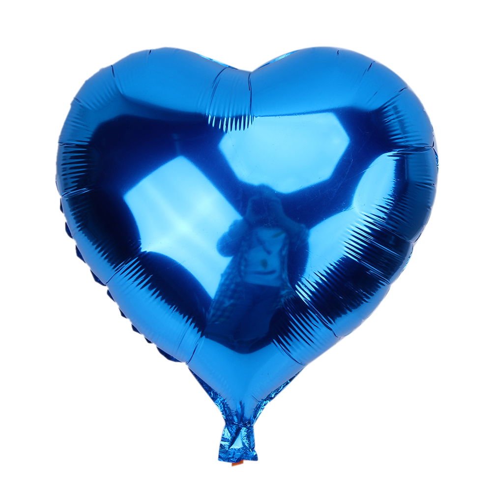 Heart Balloon Foil Blue 45 cm 18 inch