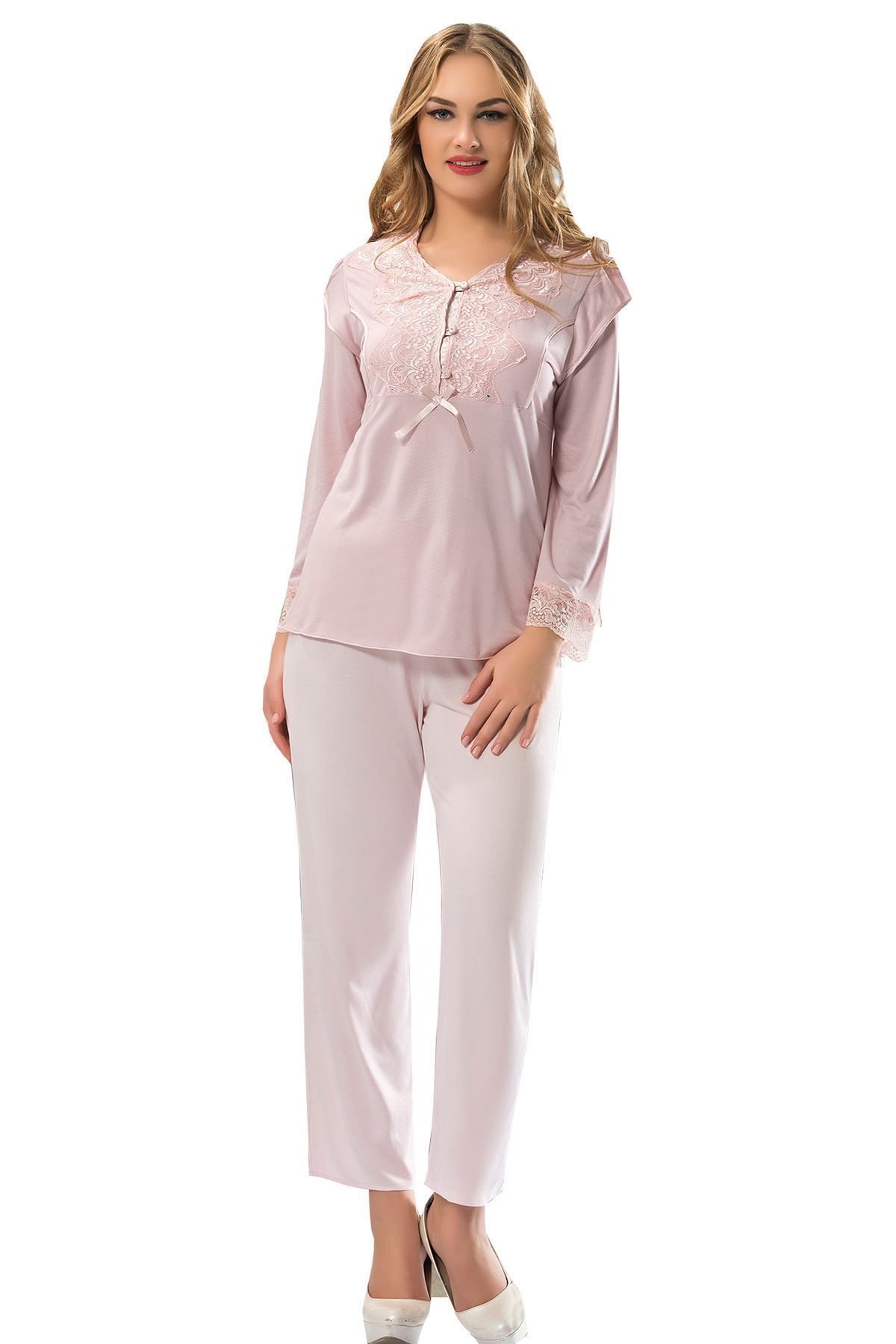 Ecru Combed Pajama Set