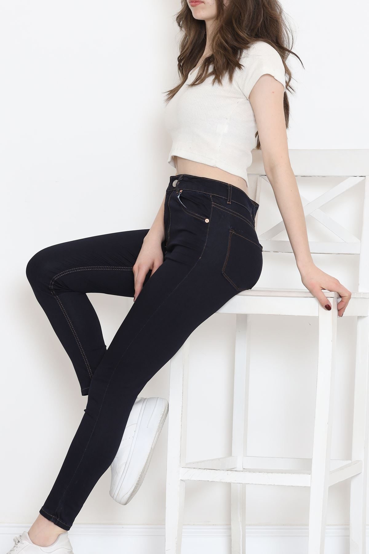 Narrow Leg Jeans Pants Koyulaci