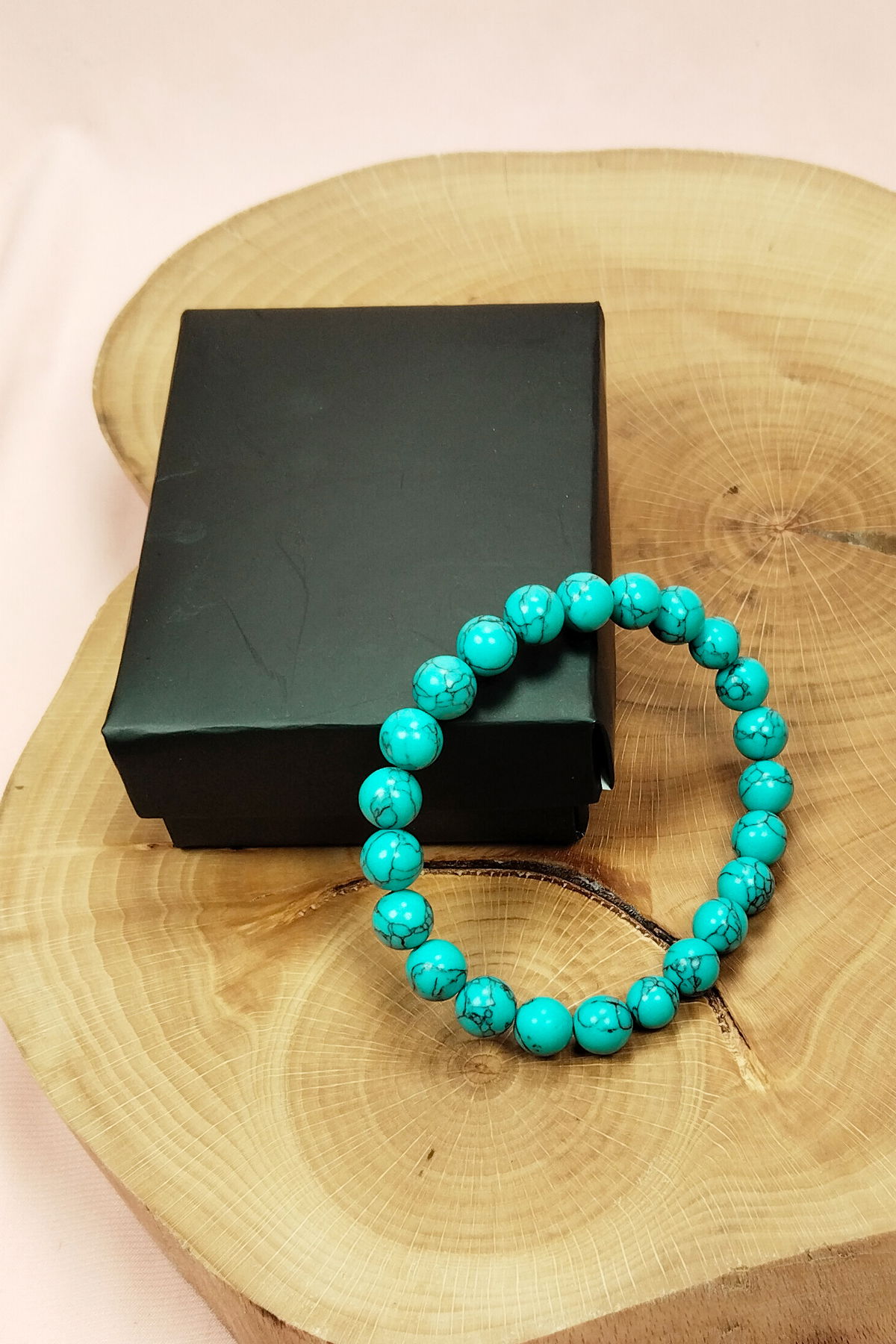 Turquoise Natural Stone Bracelet Boxed