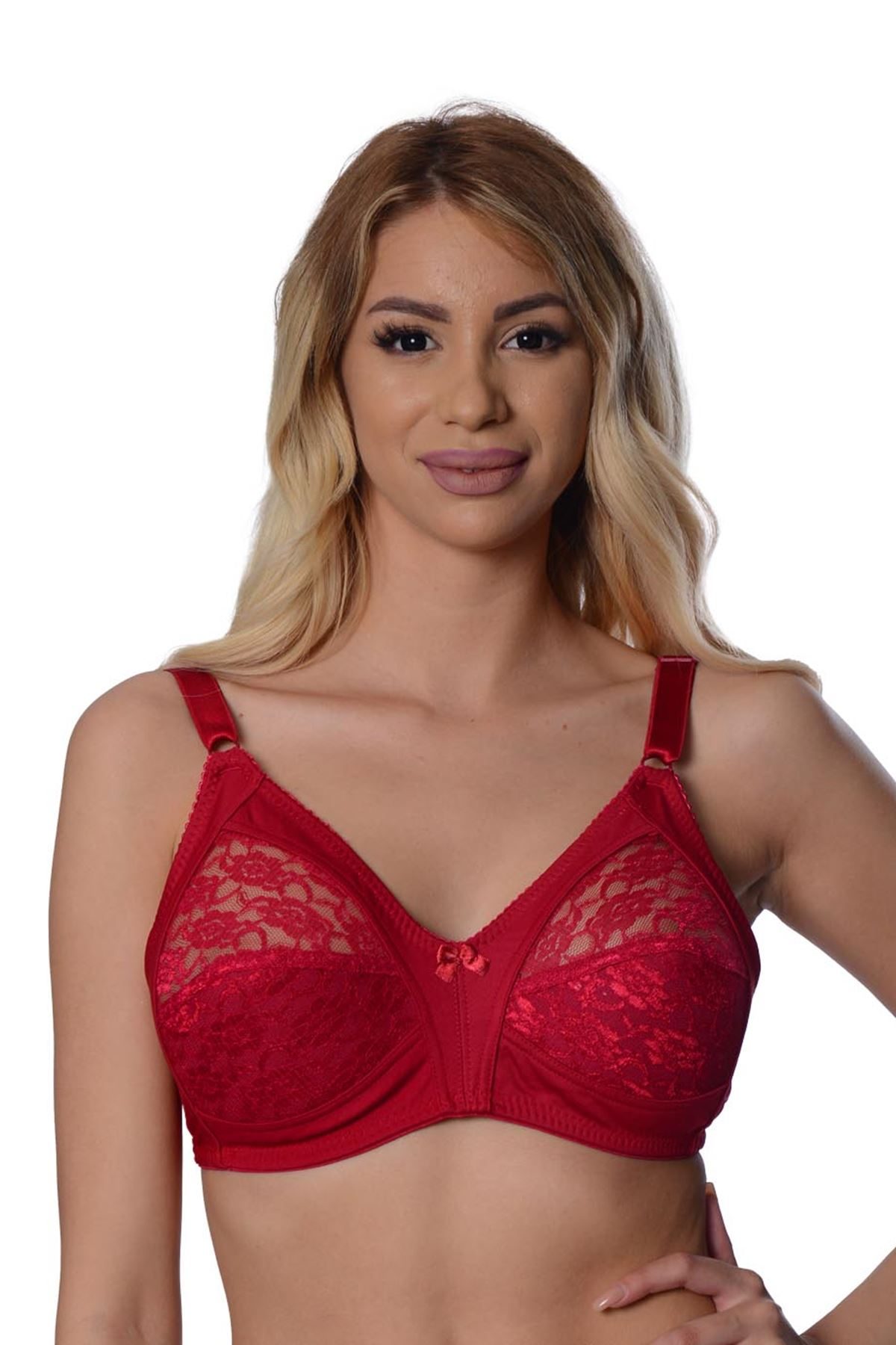 Burgundy Lace Recovery Bra