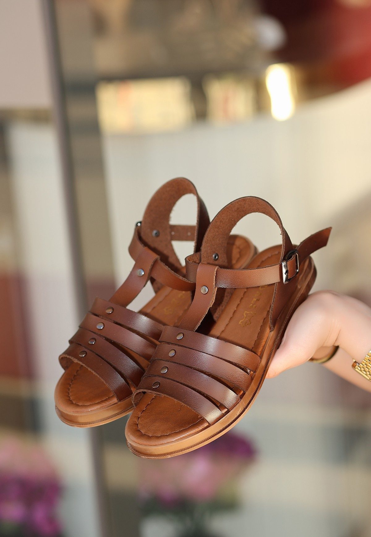 Tan Leather Sandals