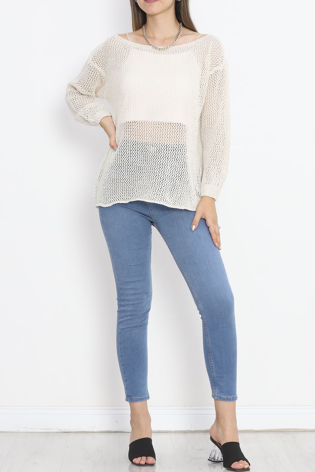 Pasty Shabby Sweater Cream