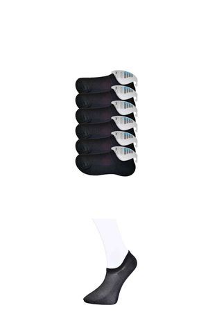 Black Men's Invisible Socks 6 pairs