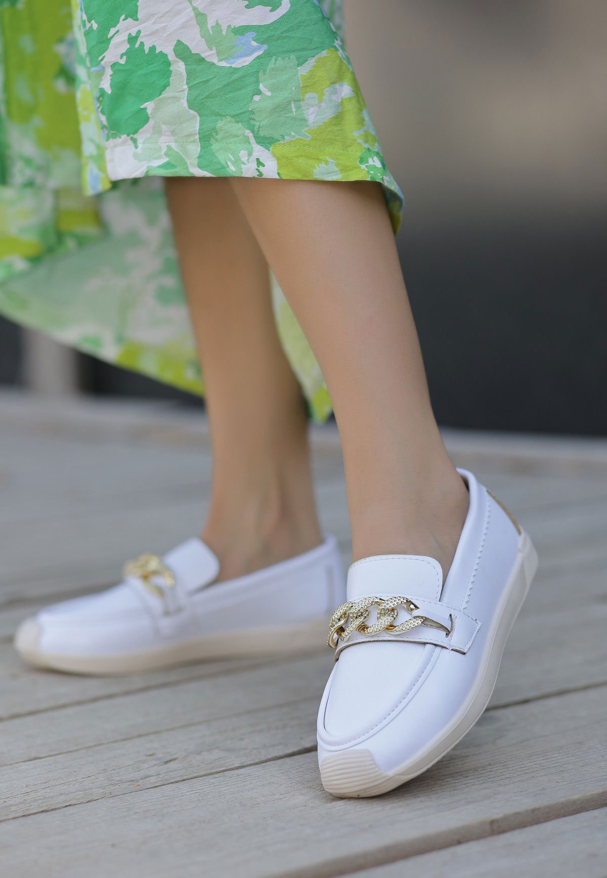 White Skin Babette Shoes