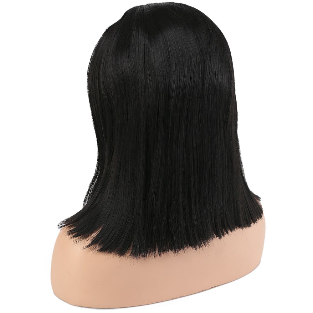 Kanekalon Fiber Synthetic Bob Short Tulle Wig / Black