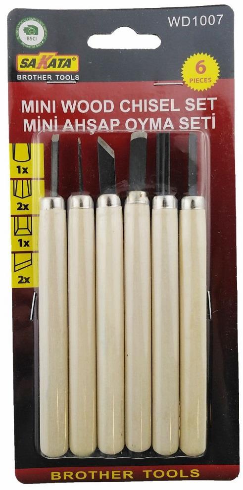 Sakata WD 1007 Wood Carving Set 6 Piece