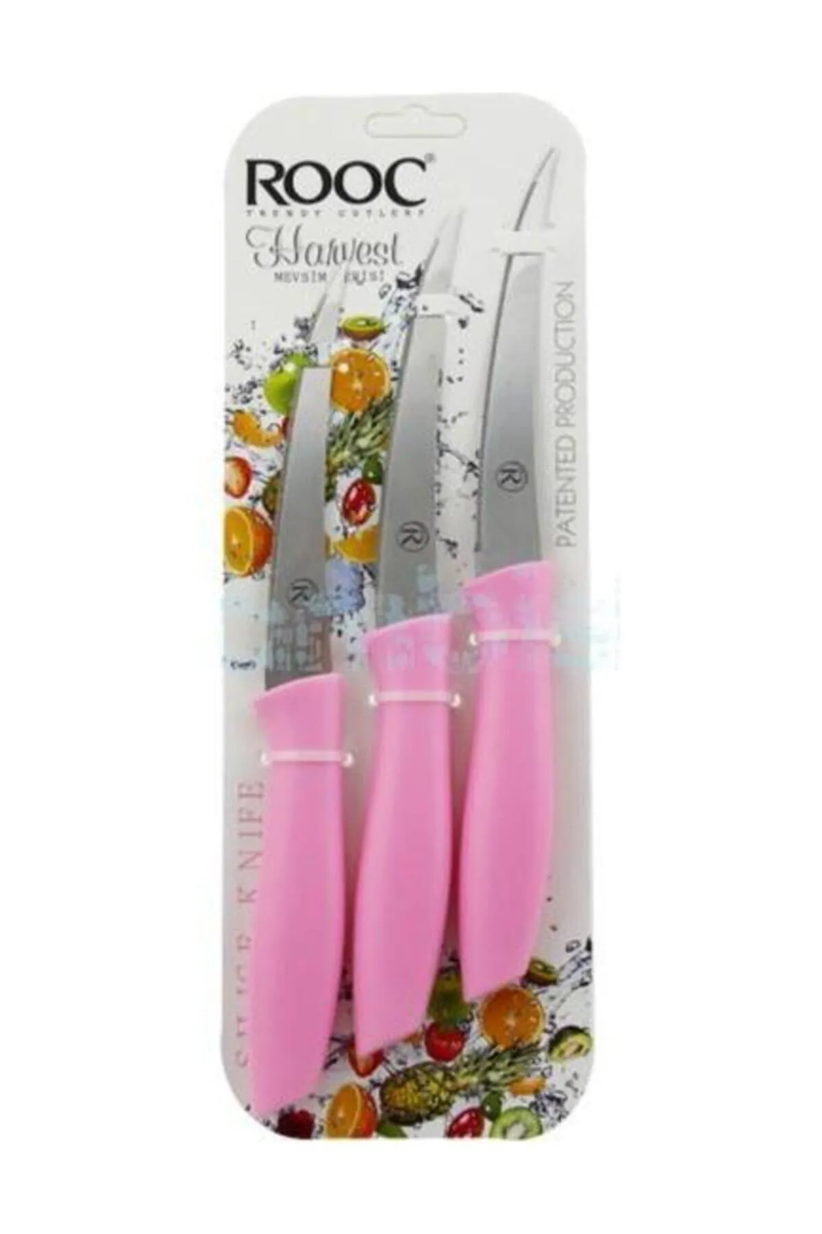 Laser Cut Fruit Vegetable Knife Blade Set 3 Piece Turk-MR-003