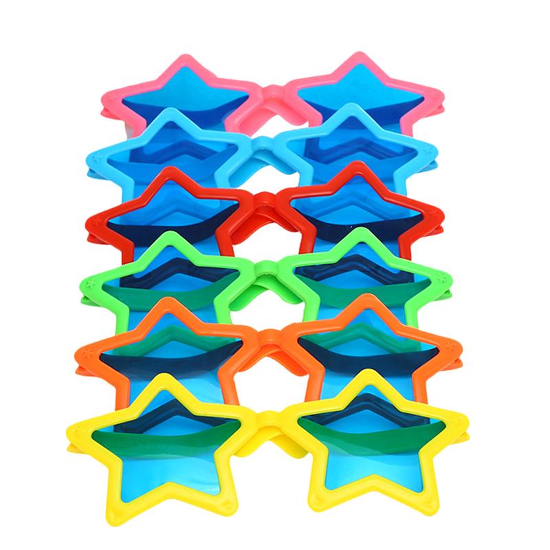 Big Star Party Glasses Assorted 12 Pcs