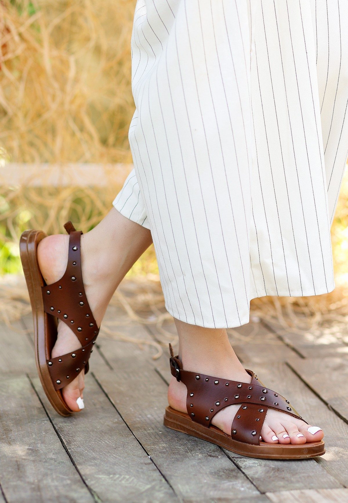 Tan Leather Sandals