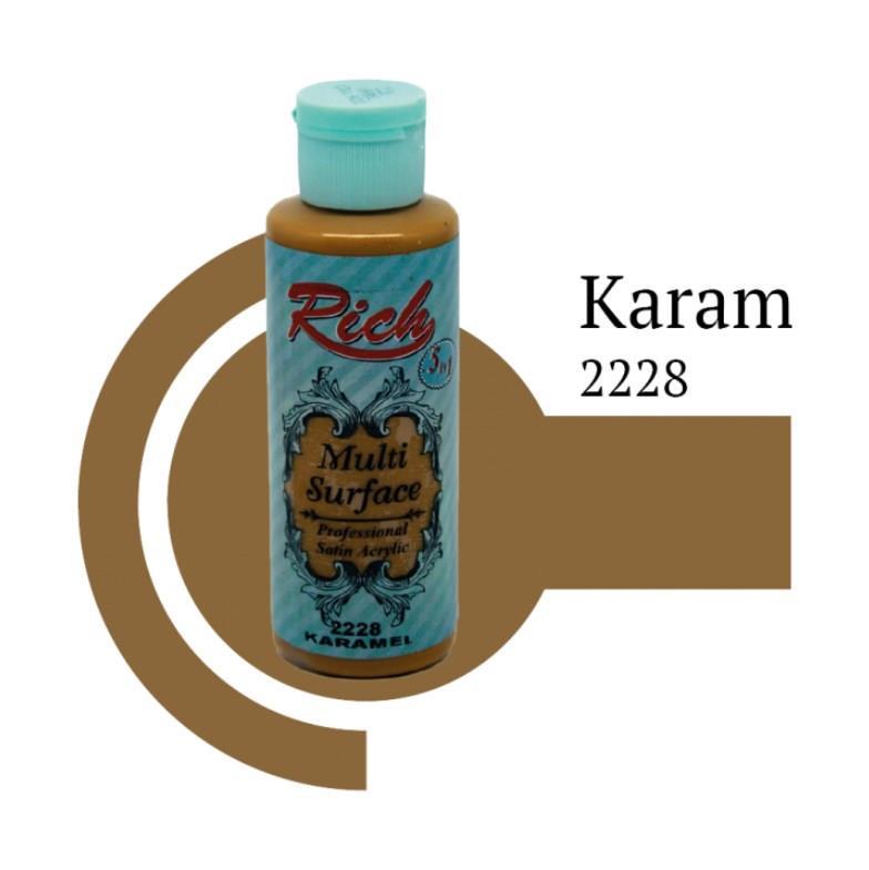 Rich Multi Surface 2228 Caramel Acrylic Paint 120 cc