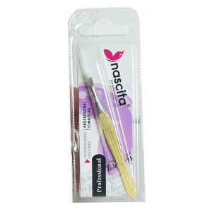 Flat Mouth Gold Tweezers 1 Piece