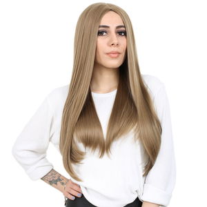 Kanekalon Fiber Synthetic Long Straight Wig / Baby Sandal