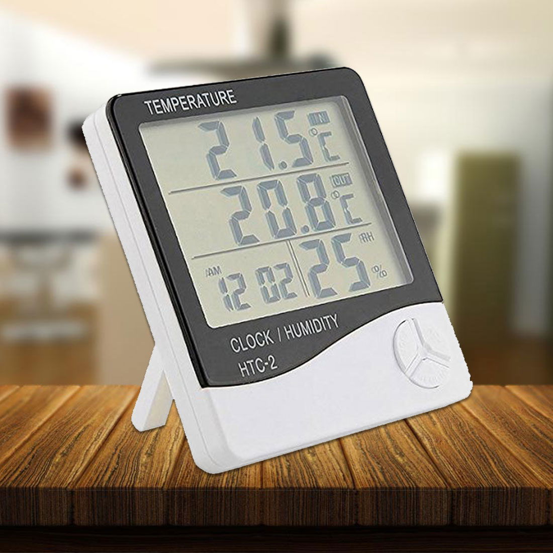 Desktop Indoor - Outdoor Digital Thermometer Humidity Meter Hygrometer