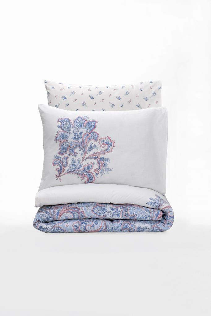 Bohemian Duvet Cover Set Double Mapiya Blue