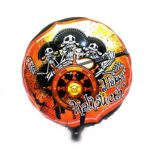 Skull Pirates Halloween Shaped Foil Balloon 45 cm