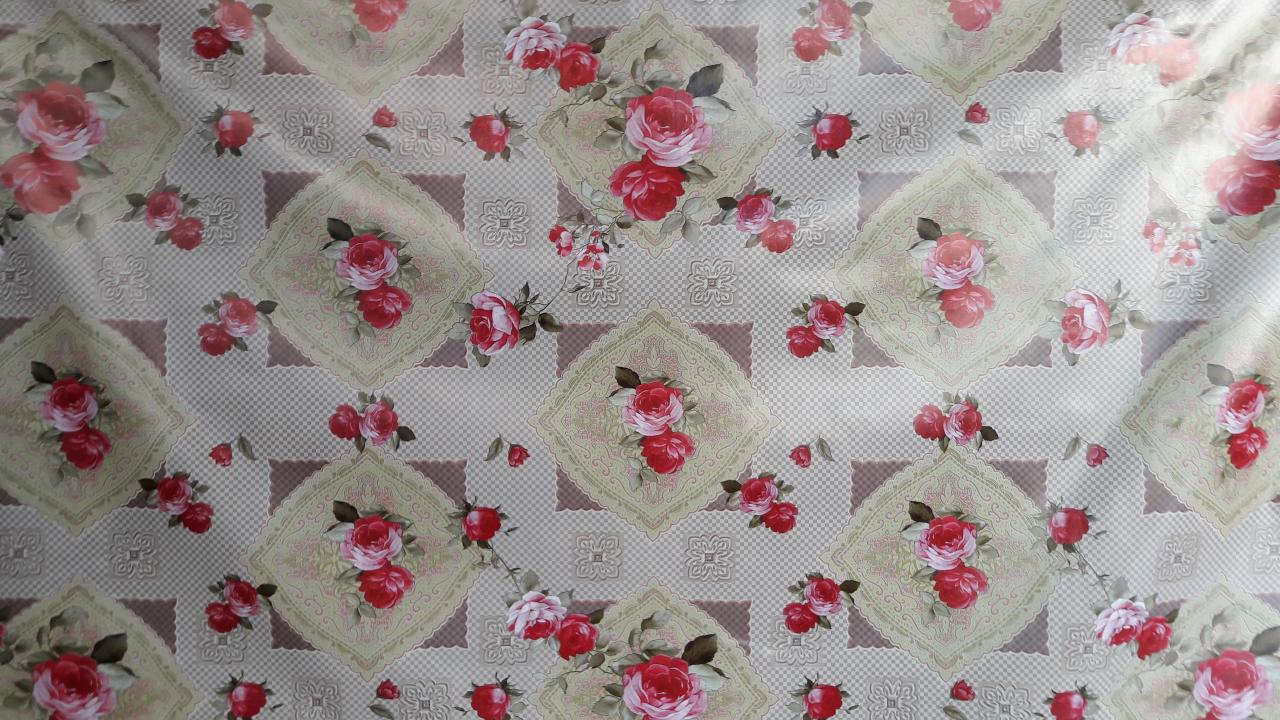 Florista Checkers Rose Tablecloth 1 Meter