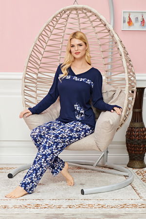 Women's Long Sleeve Pajama Set Model no 7612