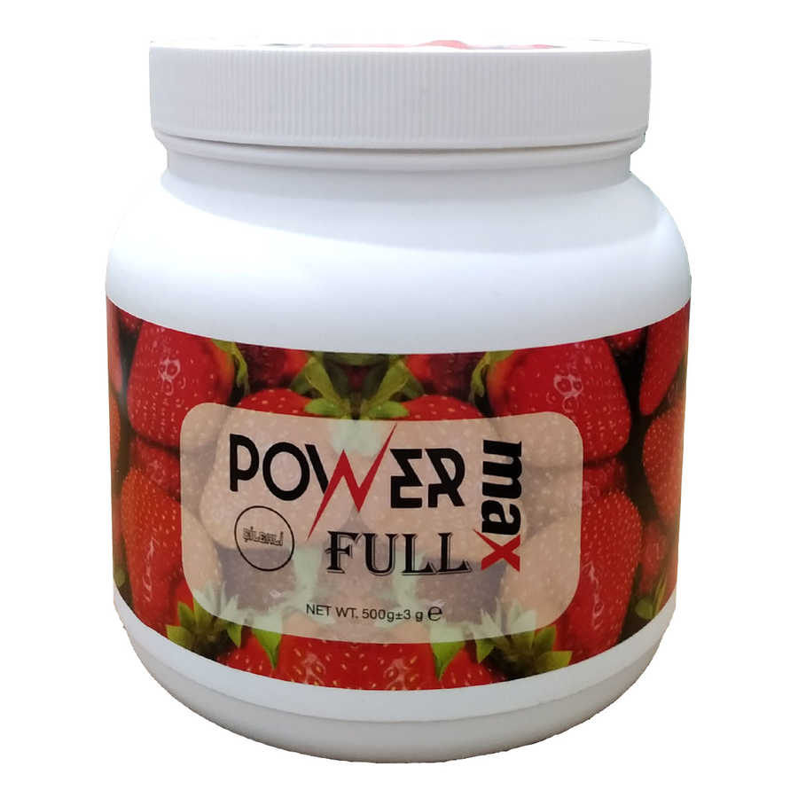 Power Max Full Carob Strawberry Herbal Powder 500 Gr