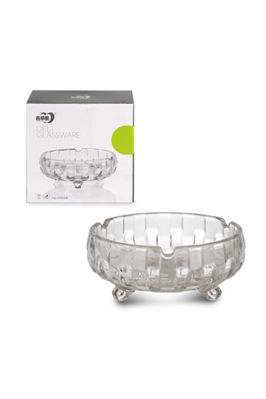 Glass Standing Ashtray 1 Piece 15.5 Cm Turk-TG17B