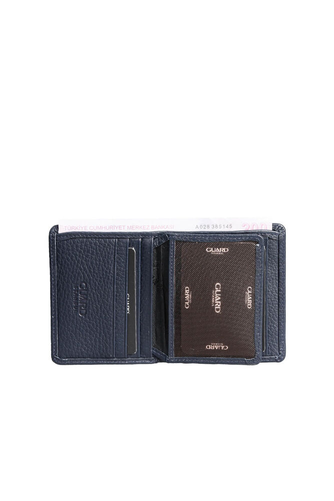 Dustin Navy Blue Leather Men's Wallet