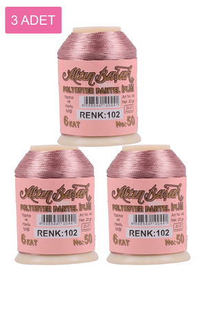 3 Pieces Altinbasak Oya and Lace Floss 20 gr - Turk - No: 102