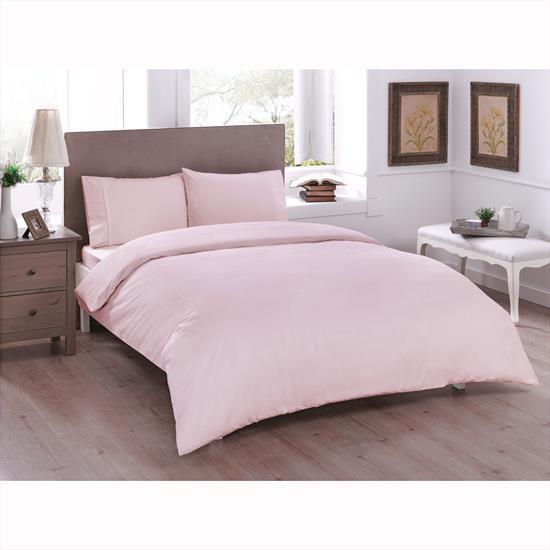 Ranforce Double Duvet Cover Basic Light Pink