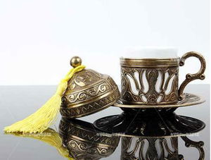 Ottoman Motif Coffee Cup - Yellow