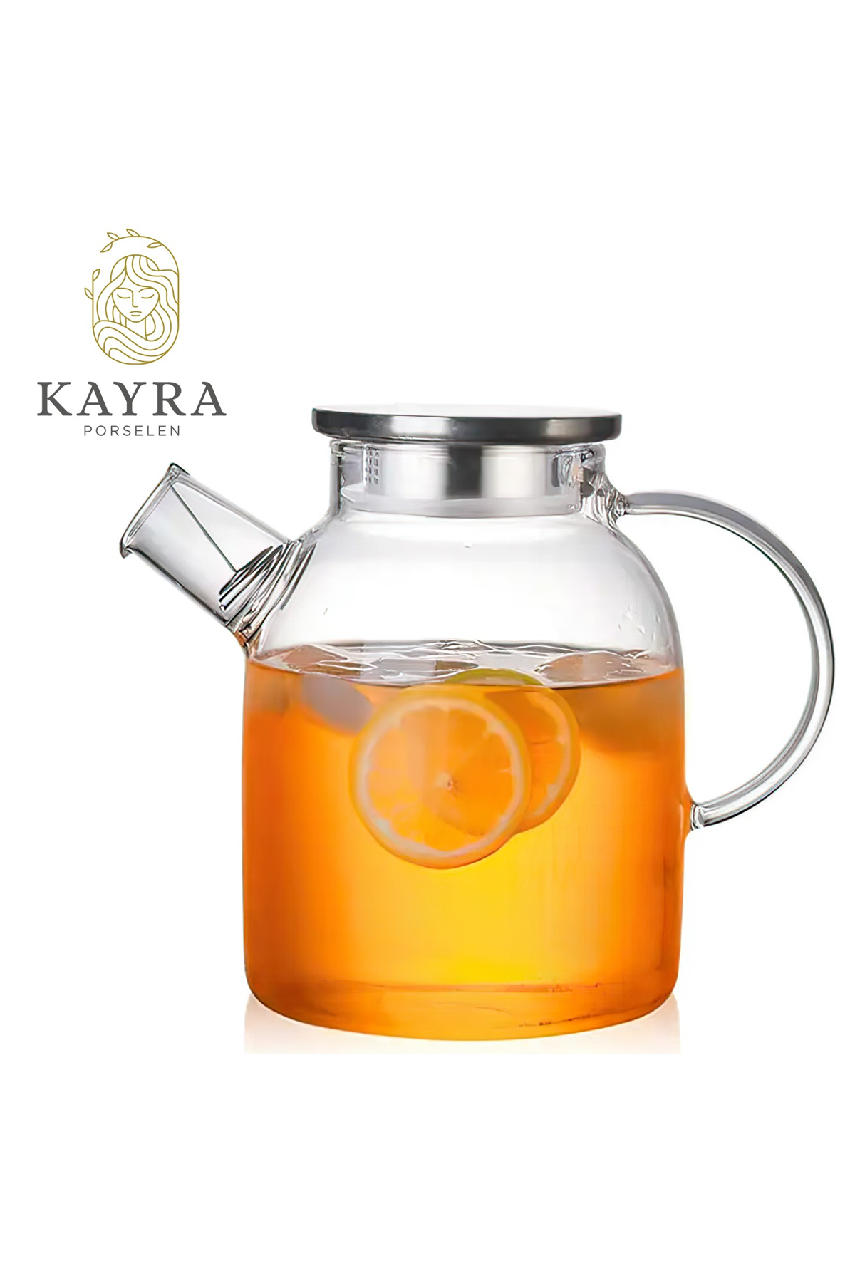 Borosilicate Glass Teapot with Steel Lid 1500ML Turk-CM-2003