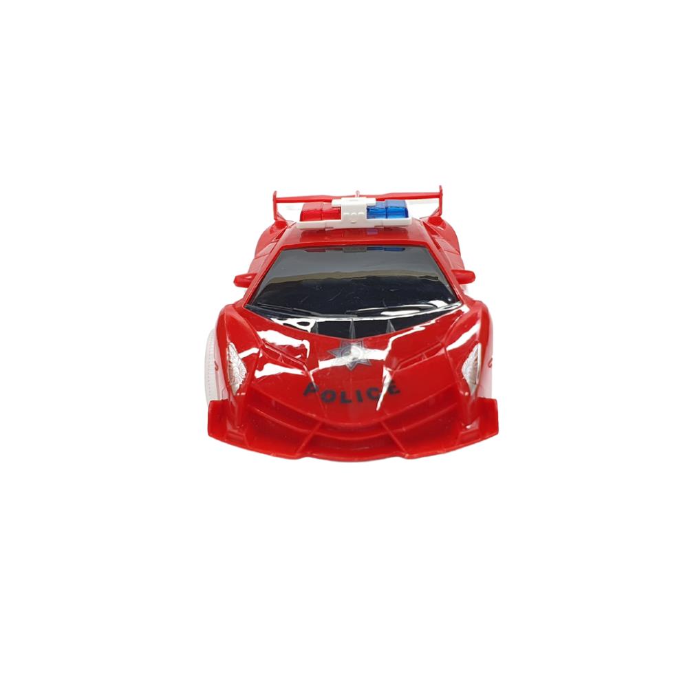 Police Car 21 Cm with Sound and Light with Floor Ride Turn Turn Light