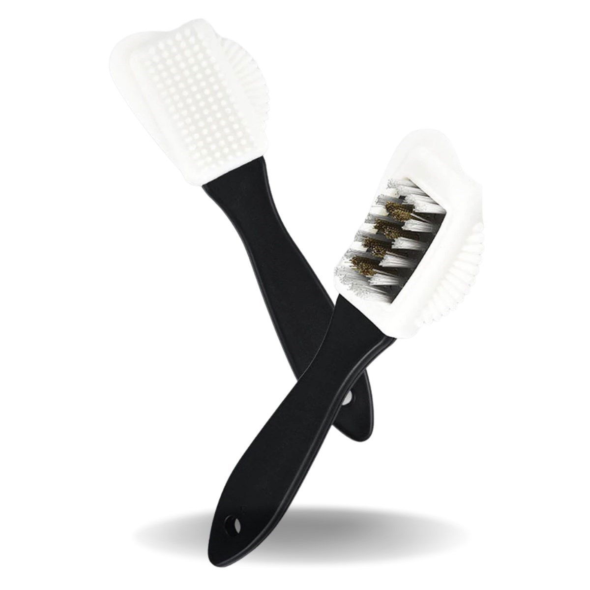 Three Sided Portable Suede Boots Shoe Cleaning Care Brush