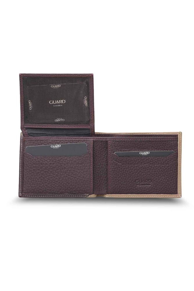 Matte Rose Dry - Burgundy Horizontal Leather Wallet