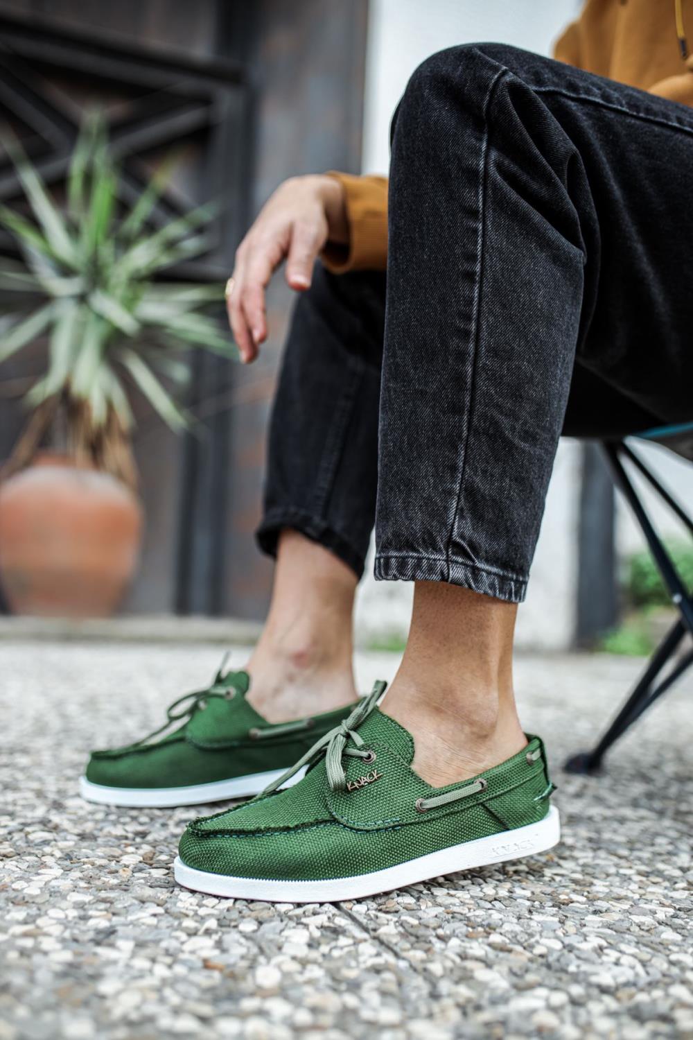 Seasonal Linen Shoes Green