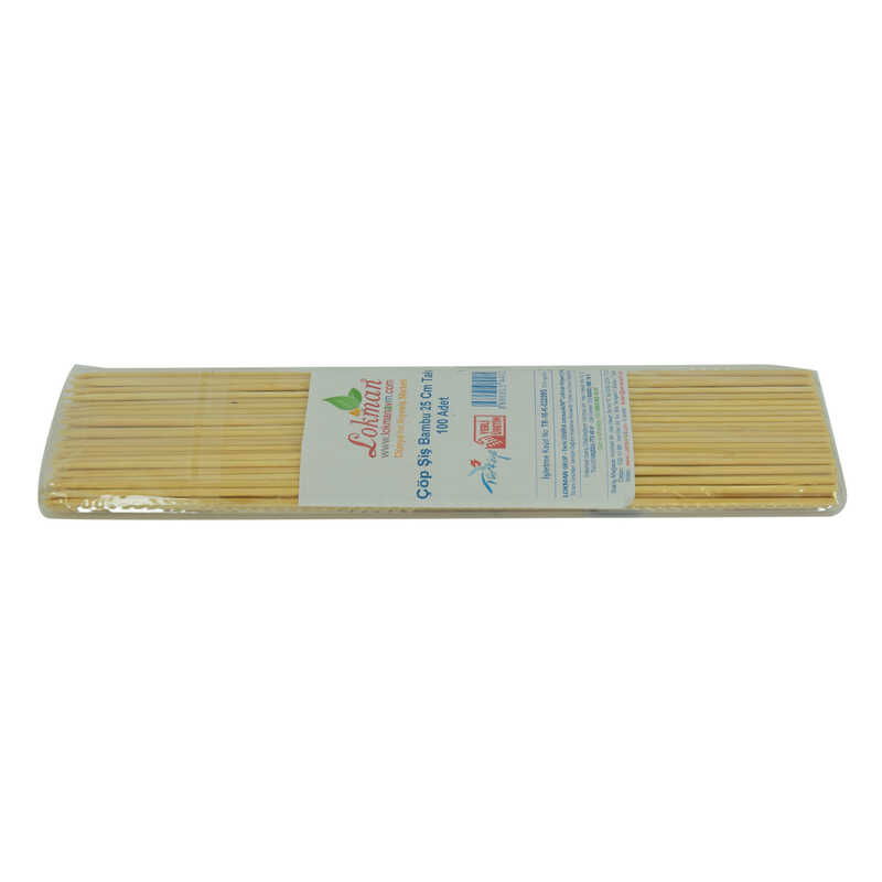 Garbage Skewer Bamboo Skewers 25 Cm Approximately 100 Pieces 1 Package