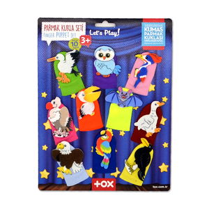 Flying Animals 10 Piece Finger Puppet Set