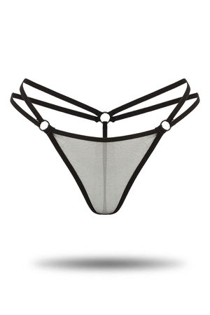 Special Design Thong Panties Black