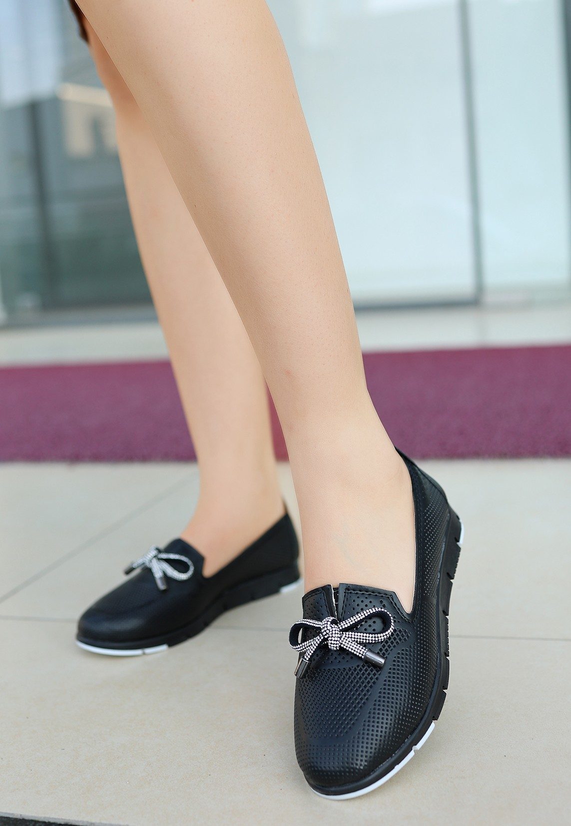 Black Skin Babette Shoes