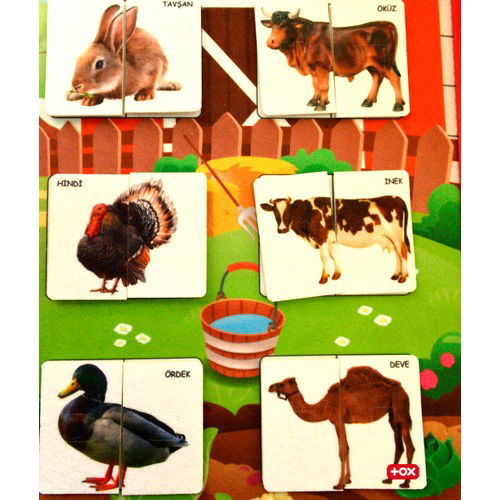 Part Whole Matching - Pets Felt Felt Velcro Wall Board , Educational Toy