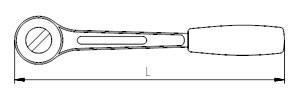 Elta 1514 1/2'' Ratchet Arm 250 mm