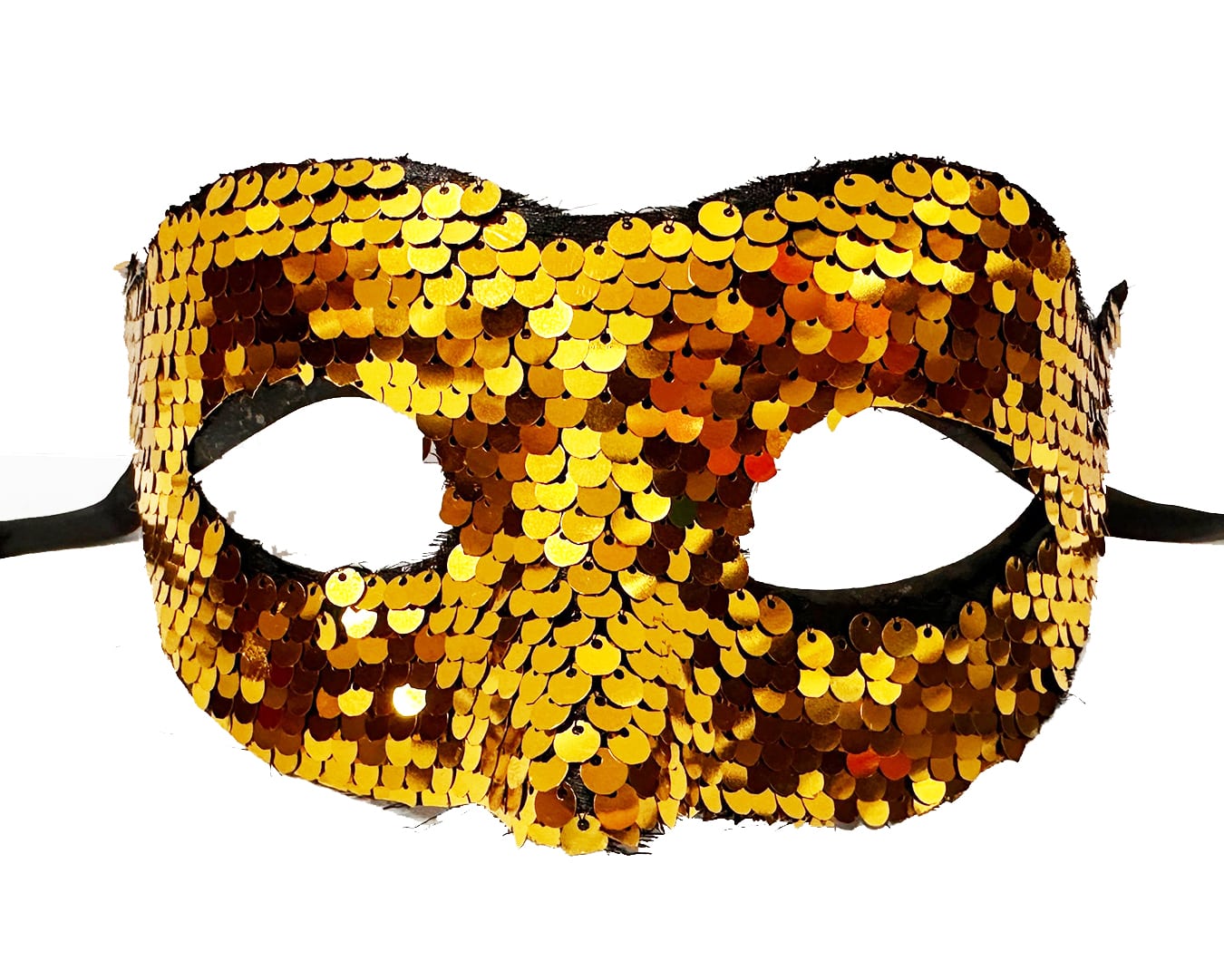 Gold Color Sequin Sequin Party Mask Prom Venice