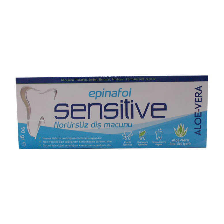 Toothpaste Fluoride Free Sensitive Aloe-Vera Extract 90 Gr