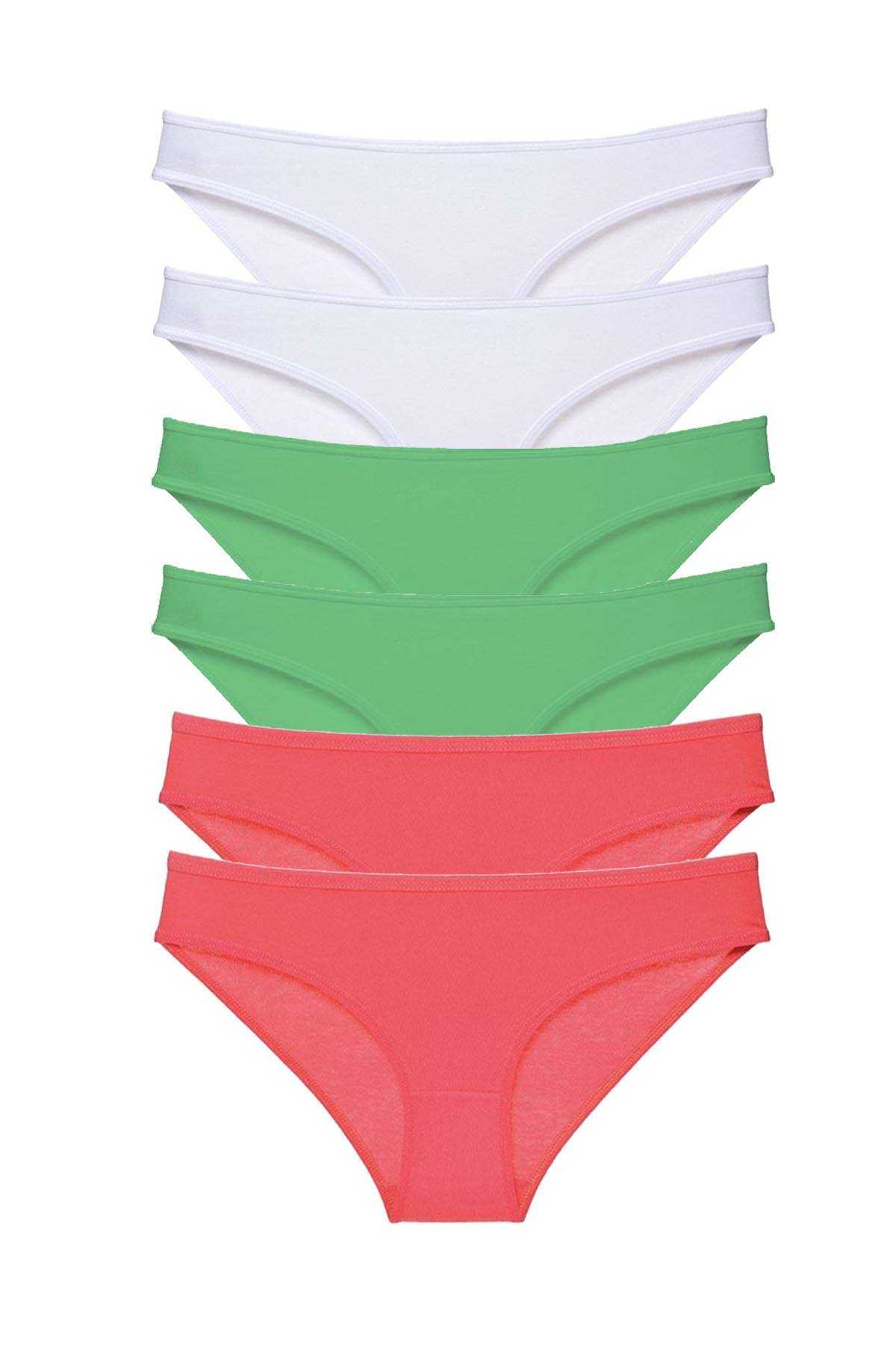 6pcs Super Eco Set Lycra Women Slip Panties 552